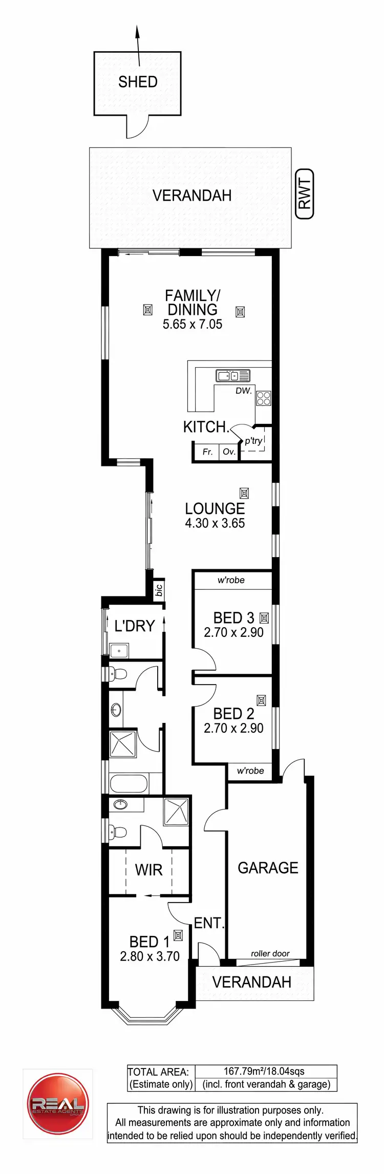 Floorplan of Homely house listing, 17a Nilpena Avenue, Park Holme SA 5043