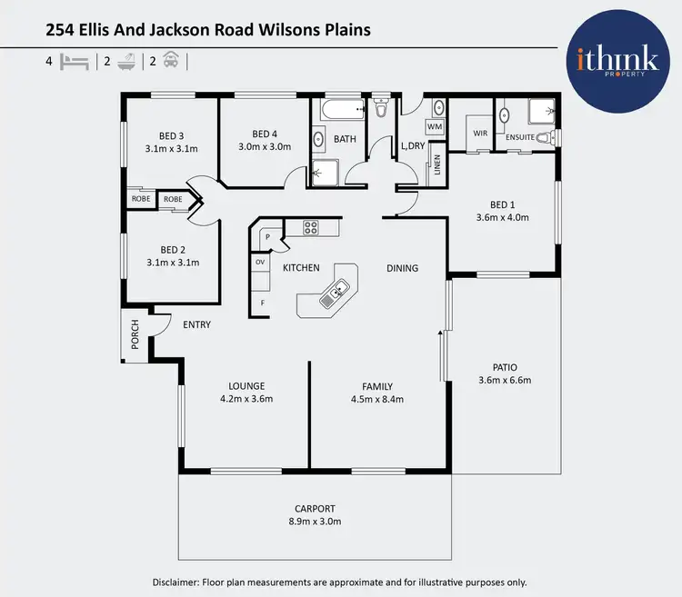 Floorplan of Homely house listing, 254 Ellis and Jackson Road, Wilsons Plains QLD 4307