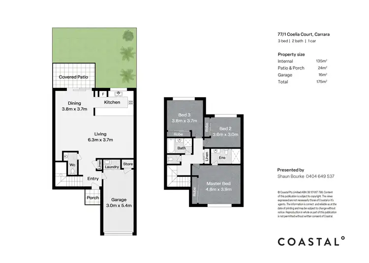 Floorplan of Homely townhouse listing, 77/1 Coelia Court, Carrara QLD 4211