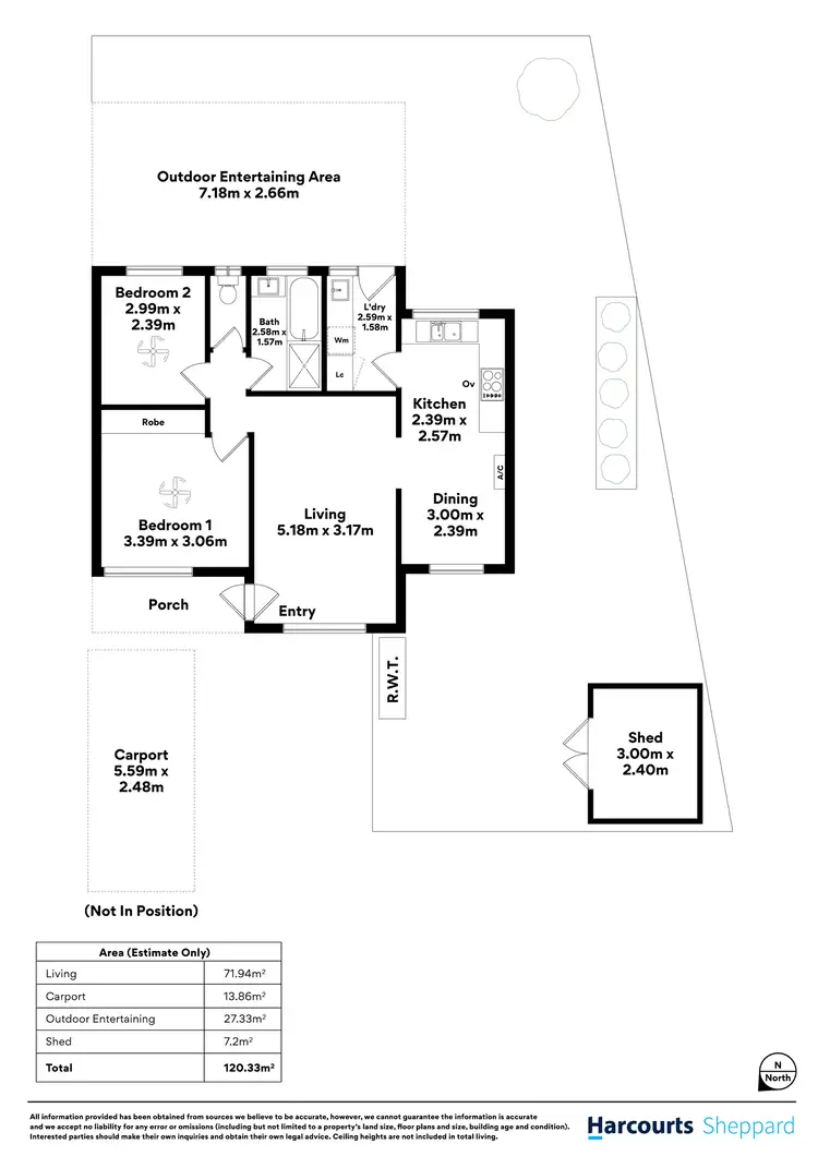 Floorplan of Homely unit listing, 13/21 Port Road, Queenstown SA 5014