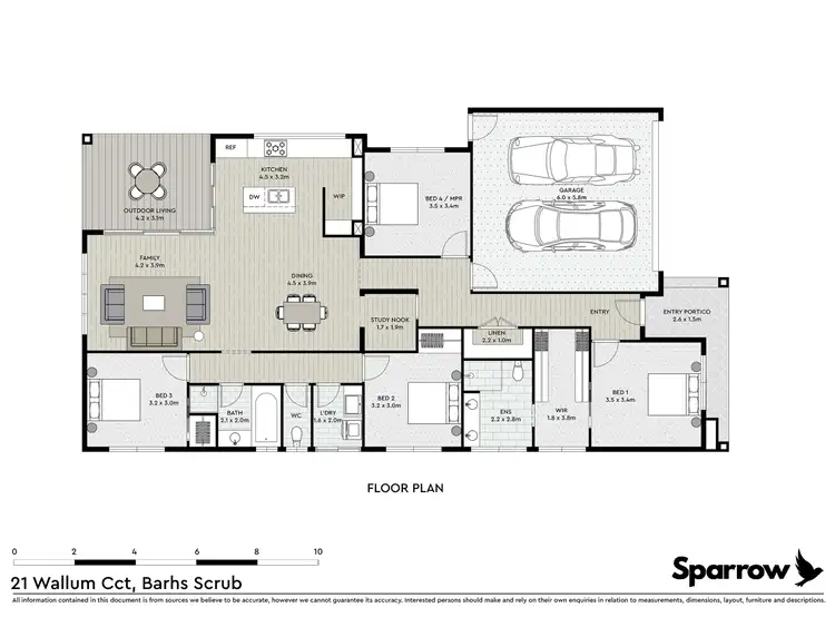 Floorplan of Homely house listing, 21 Wallum Circuit, Bahrs Scrub QLD 4207