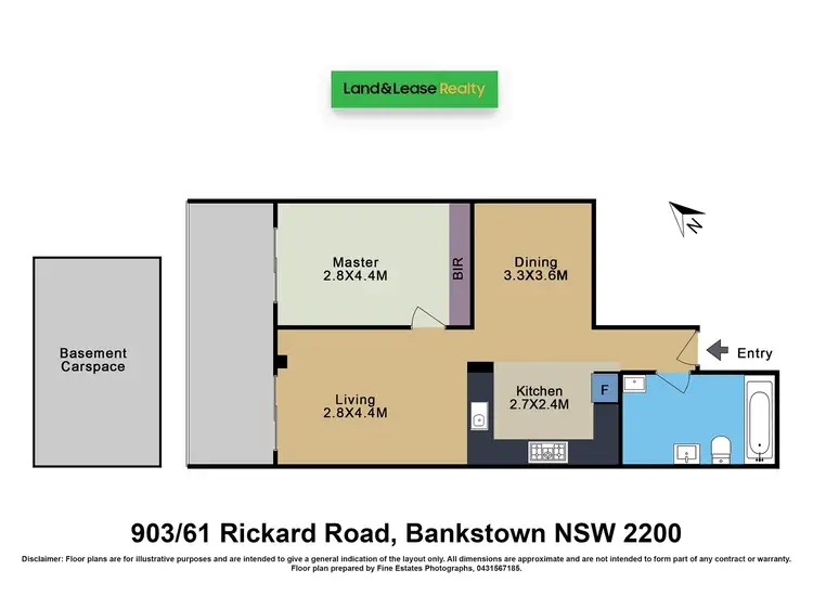 Floorplan of Homely apartment listing, 903/61-63 Rickard Road, Bankstown NSW 2200