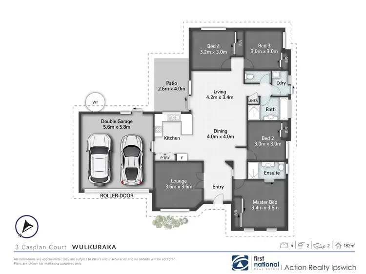 Floorplan of Homely house listing, 3 Caspian Court, Wulkuraka QLD 4305