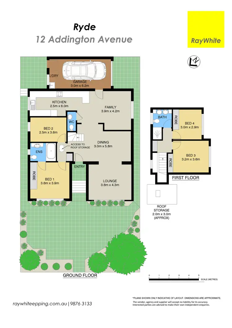 Floorplan of Homely semi-detached listing, 12 Addington Avenue, Ryde NSW 2112