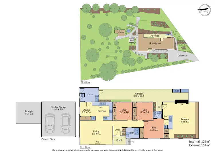 Floorplan of Homely house listing, 1 Heath Avenue, Ferntree Gully VIC 3156