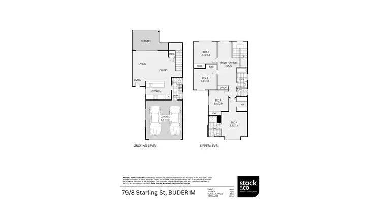 Floorplan of Homely townhouse listing, 79/8 Starling Street, Buderim QLD 4556