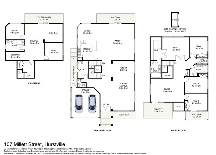 Floorplan of Homely house listing, 107 Millett Street, Hurstville NSW 2220