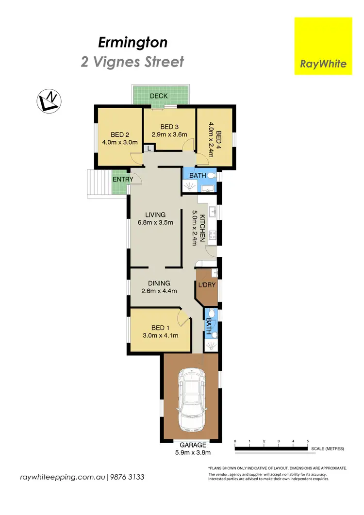 Floorplan of Homely house listing, 2 Vignes Street, Ermington NSW 2115