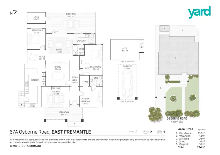 Floorplan of Homely house listing, 67A Osborne Road, East Fremantle WA 6158