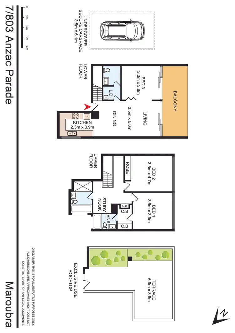 Floorplan of Homely unit listing, 7/803 Anzac Parade, Maroubra NSW 2035
