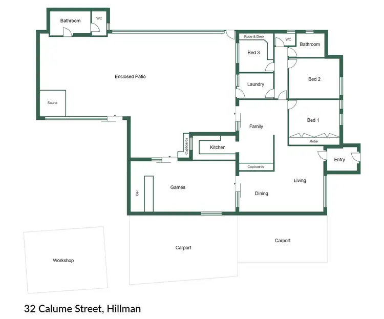 Floorplan of Homely house listing, 32 Calume Street, Hillman WA 6168