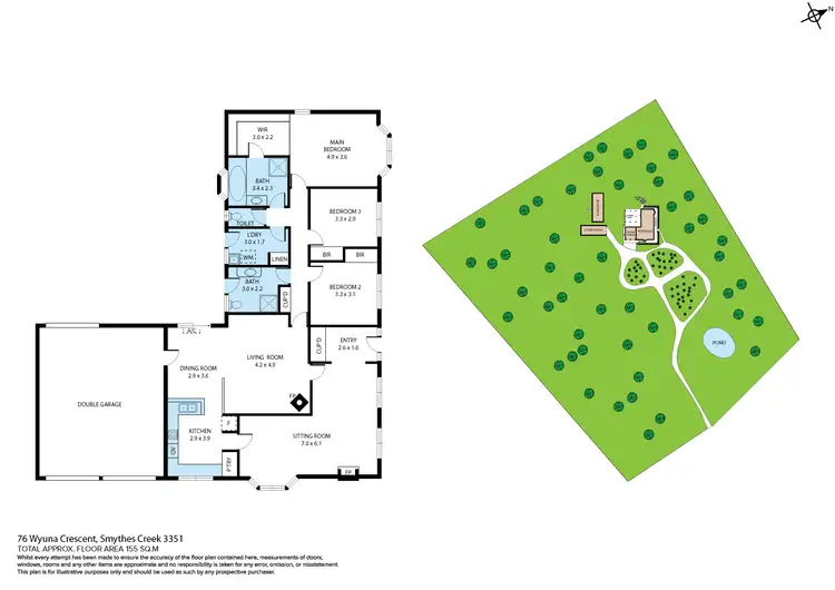 Floorplan of Homely house listing, 76 Wyuna Crescent, Smythes Creek VIC 3351
