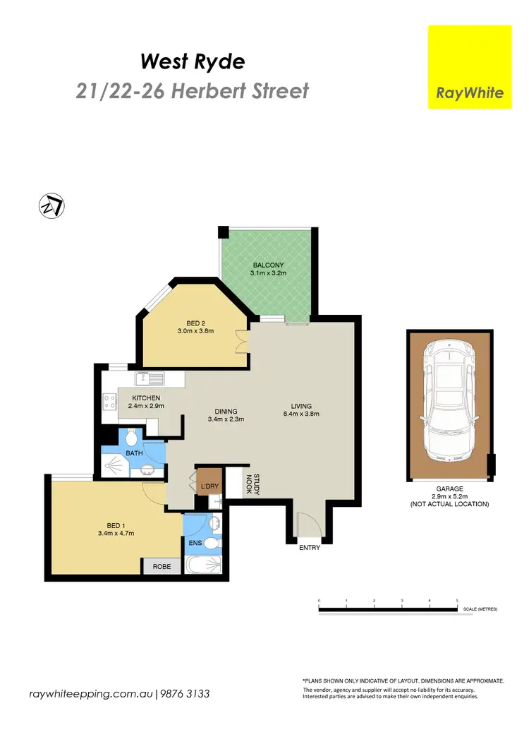 Floorplan of Homely apartment listing, 21/22-26 Herbert Street, West Ryde NSW 2114