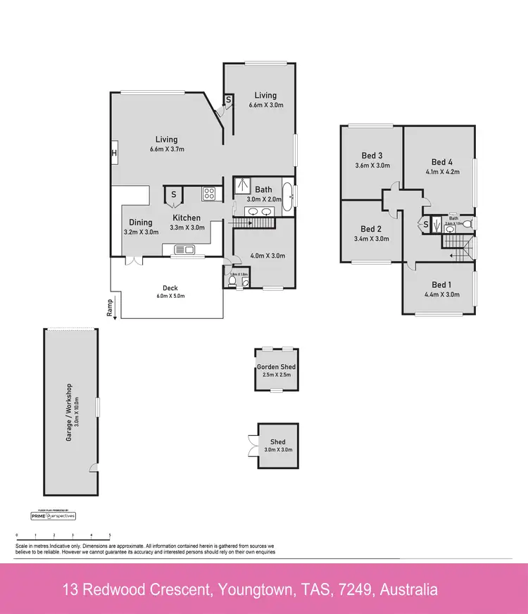 Floorplan of Homely house listing, 13 Redwood Crescent, Youngtown TAS 7249