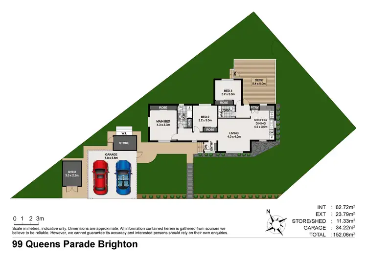 Floorplan of Homely house listing, 99 Queens Parade, Brighton QLD 4017