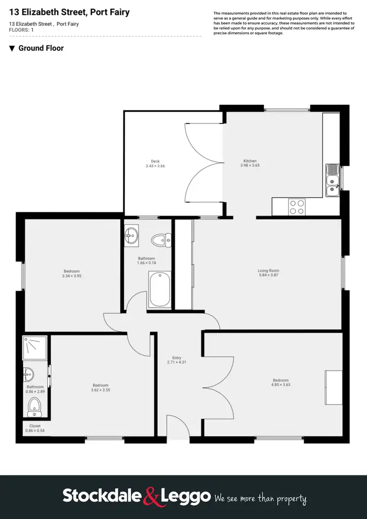 Floorplan of Homely house listing, 13 Elizabeth Street, Port Fairy VIC 3284