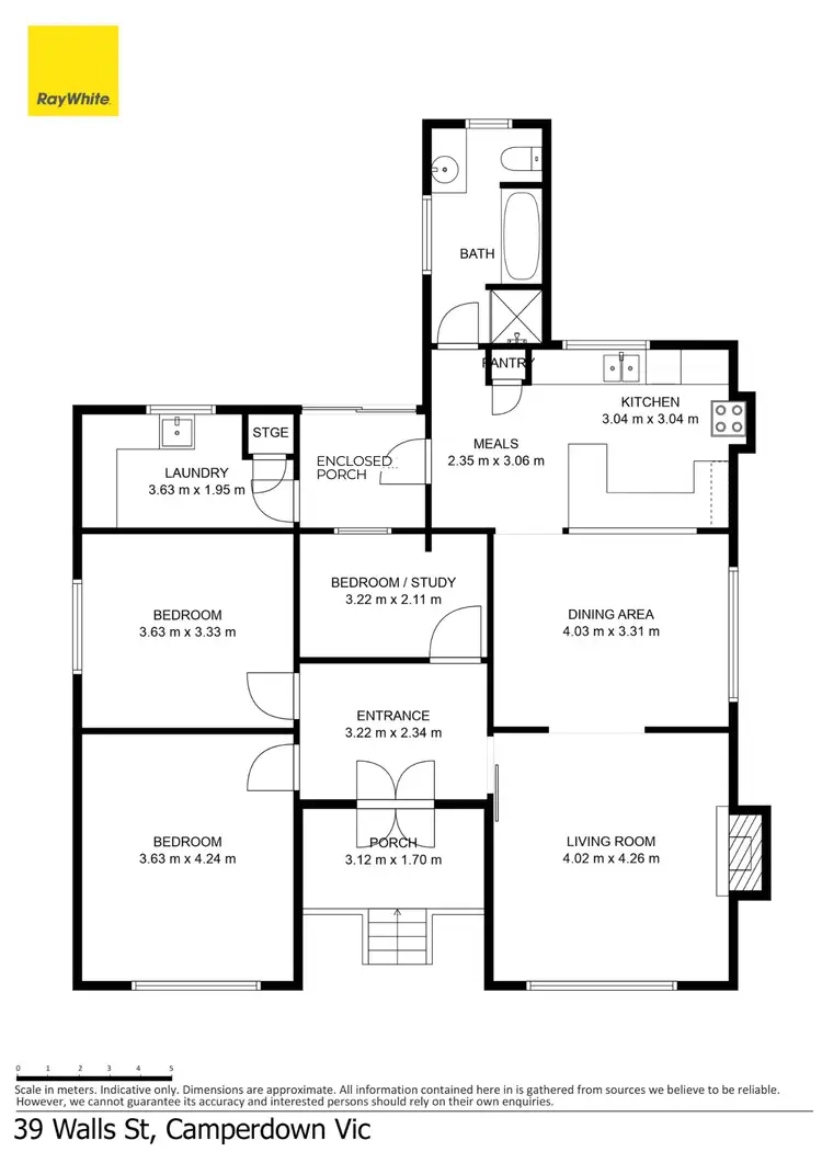 Floorplan of Homely house listing, 39 Walls Street, Camperdown VIC 3260