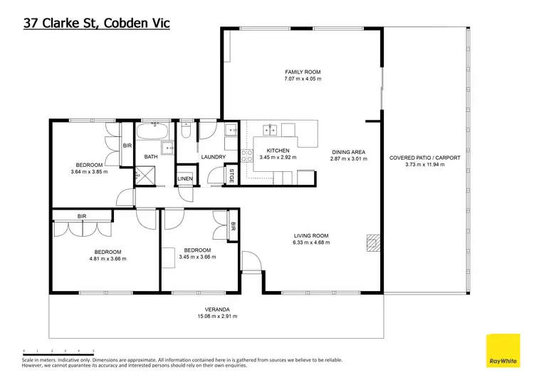 Floorplan of Homely house listing, 37 Clarke Street, Cobden VIC 3266