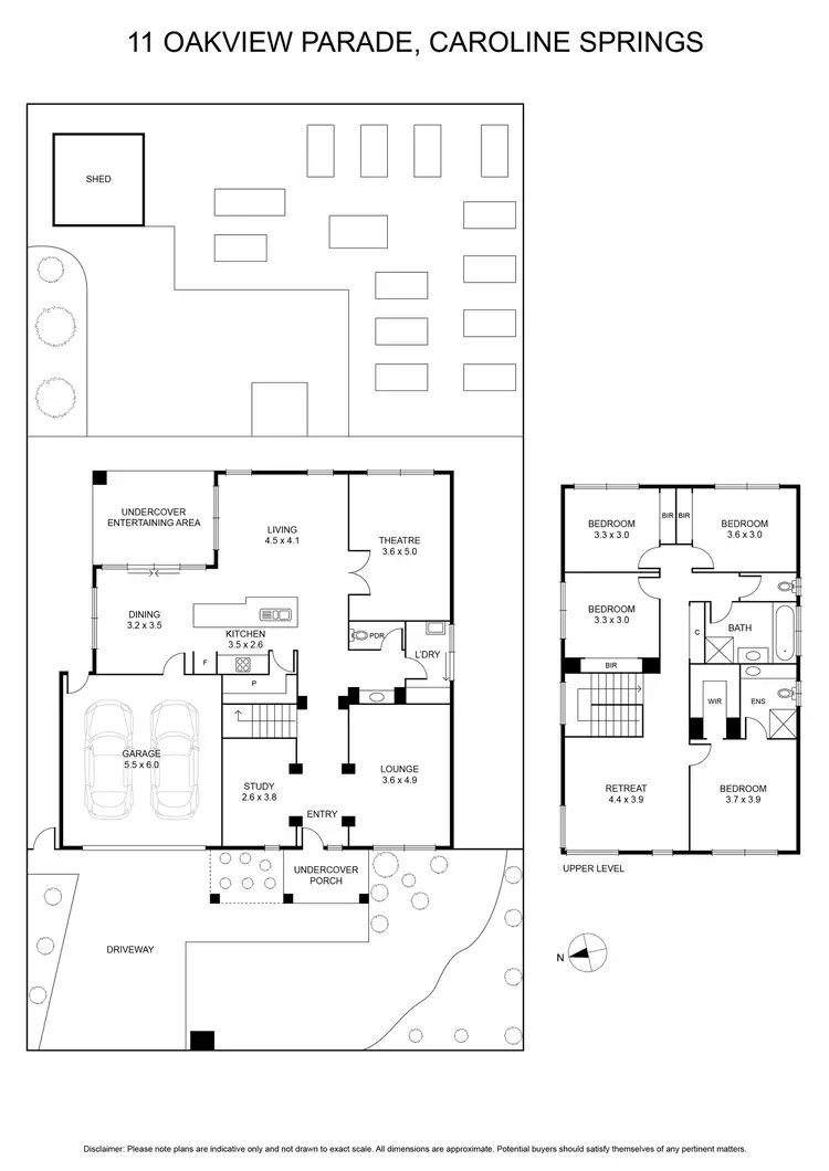 Floorplan of Homely house listing, 11 Oakview Parade, Caroline Springs VIC 3023
