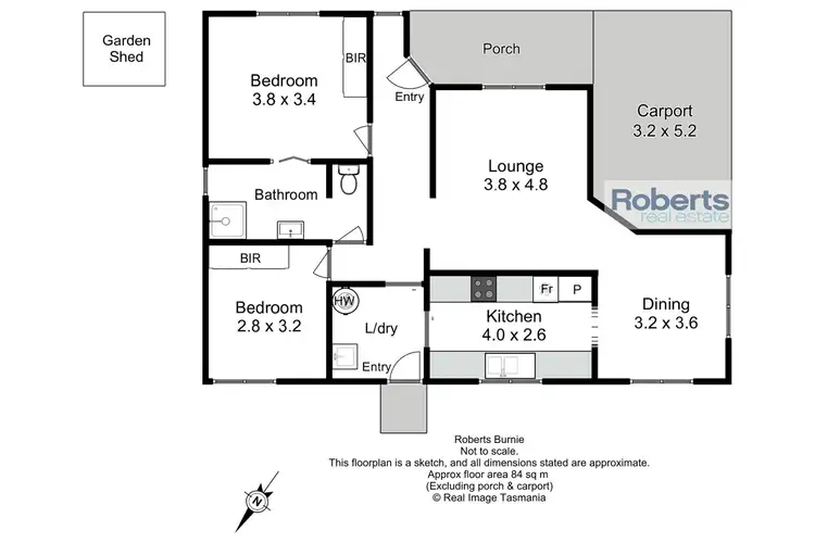 Floorplan of Homely unit listing, 3/74-76 West Park Grove, Park Grove TAS 7320