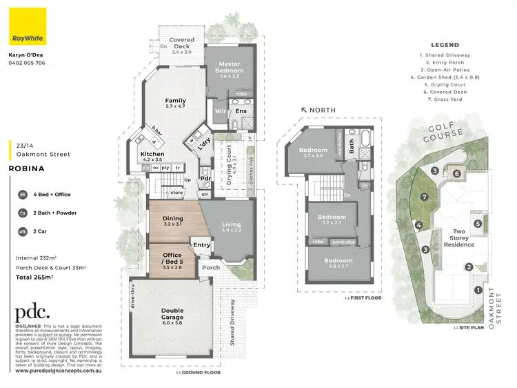 Floorplan of Homely townhouse listing, 23/14 Oakmont Street, Robina QLD 4226