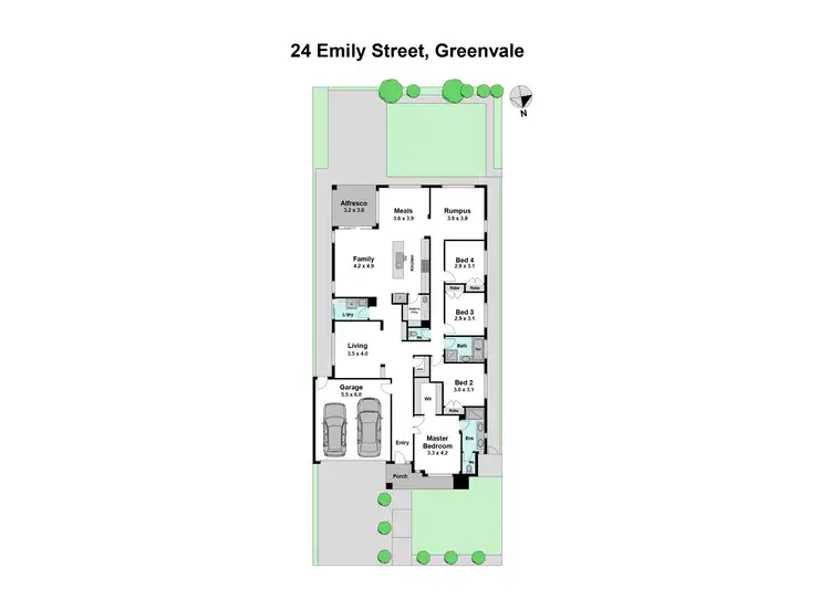 Floorplan of Homely house listing, 24 Emily Street, Greenvale VIC 3059
