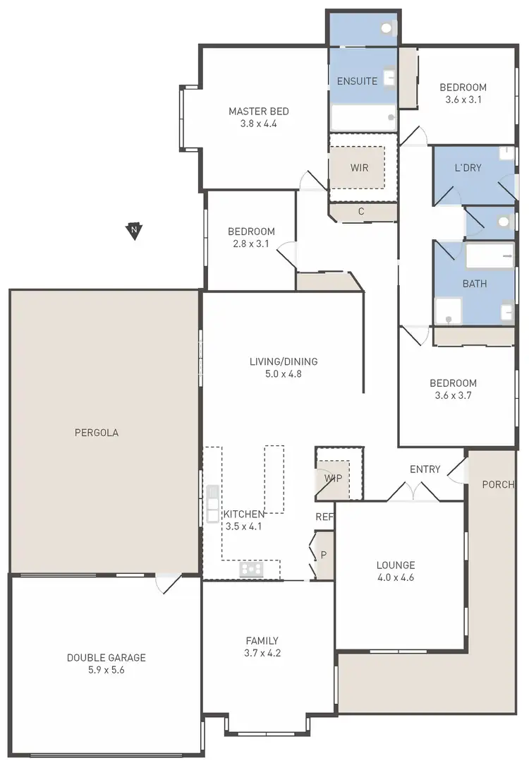 Floorplan of Homely house listing, 17 Spring Circuit, Caroline Springs VIC 3023