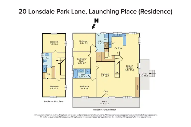 Floorplan of Homely rural property listing, 20 Lonsdale Park Lane, Launching Place VIC 3139
