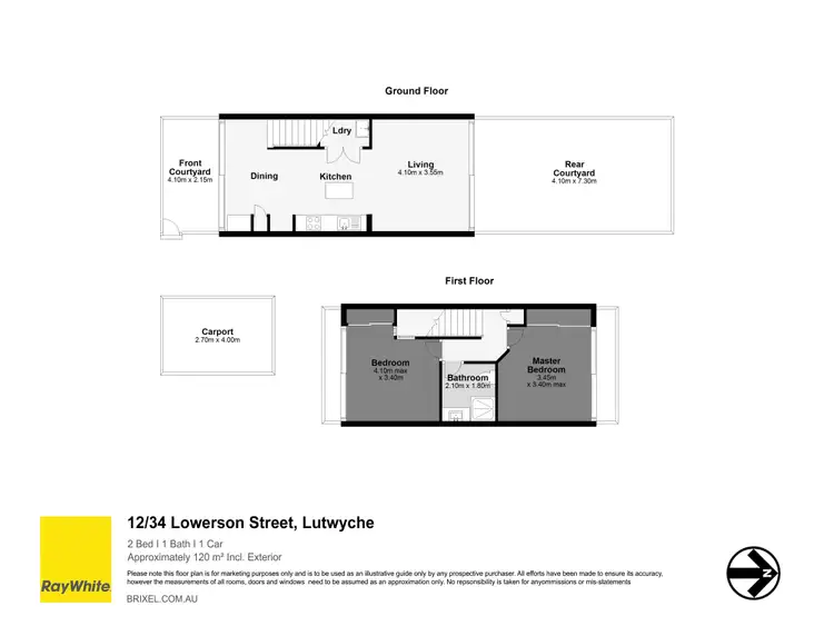 Floorplan of Homely townhouse listing, 12/34 Lowerson Street, Lutwyche QLD 4030