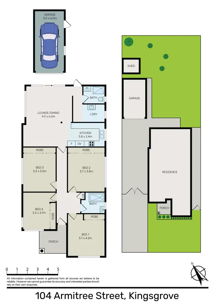 Floorplan of Homely house listing, 104 Armitree Street, Kingsgrove NSW 2208