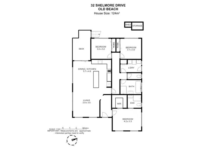 Floorplan of Homely house listing, 32 Shelmore Drive, Old Beach TAS 7017