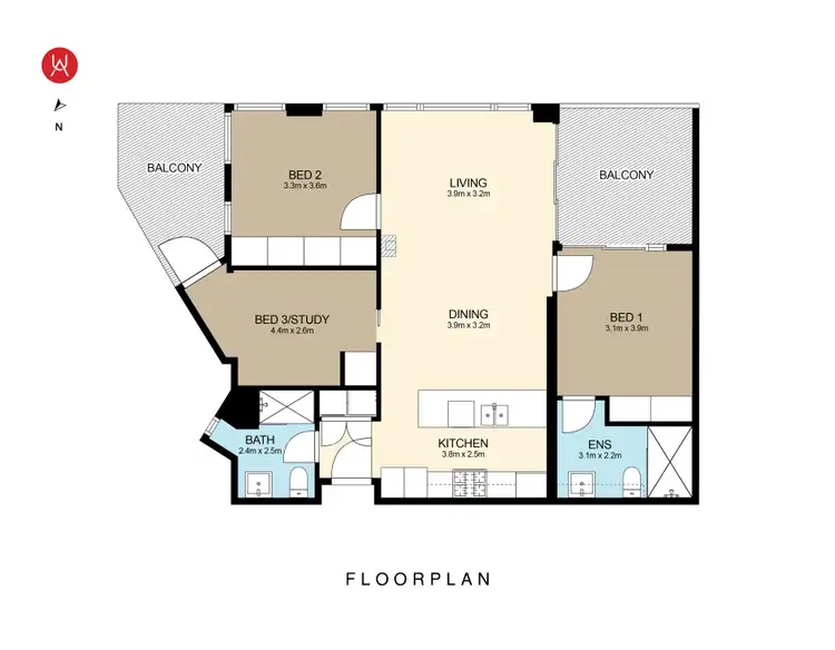 Floorplan of Homely unit listing, 212/32 Shepherd Street, Liverpool NSW 2170
