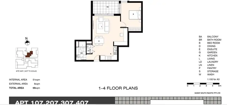 Floorplan of Homely unit listing, 207/18 Leonard Street, Bankstown NSW 2200