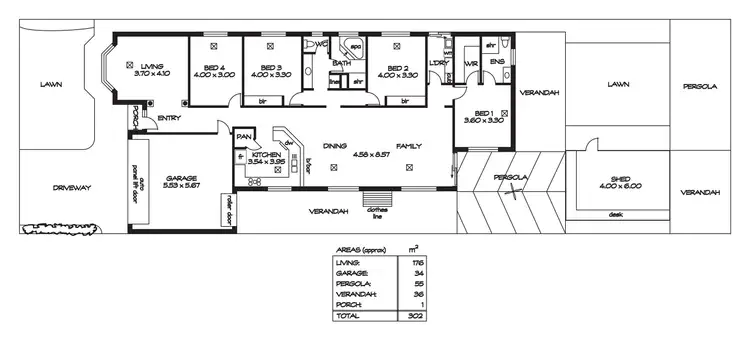 Floorplan of Homely house listing, 18 Hartley Grove, Windsor Gardens SA 5087
