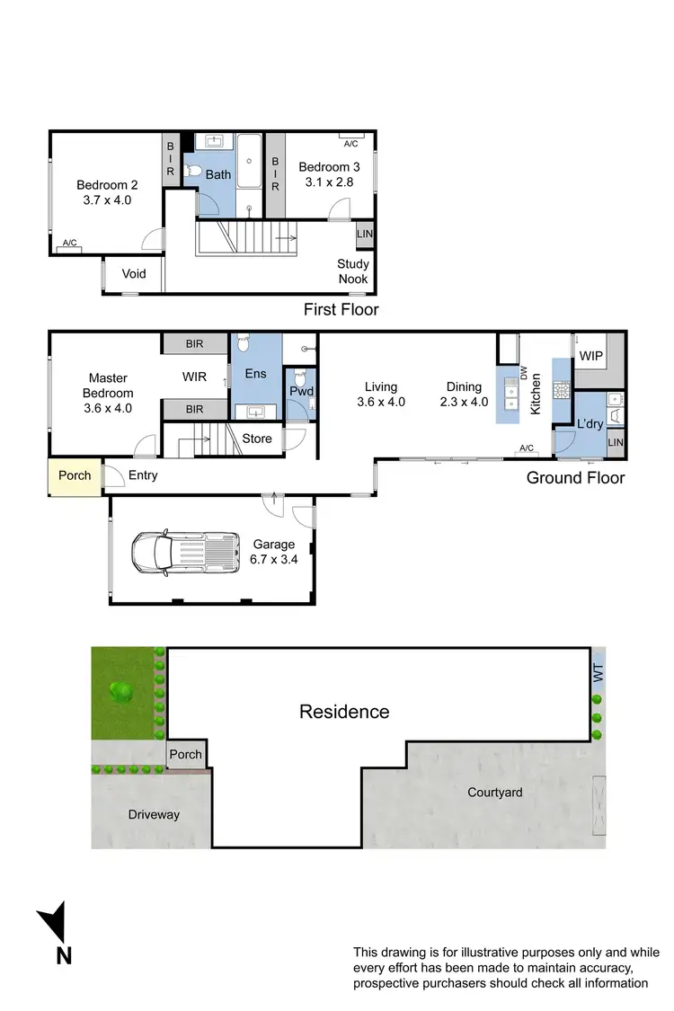 Floorplan of Homely townhouse listing, 32 Excelsior Circuit, Mulgrave VIC 3170