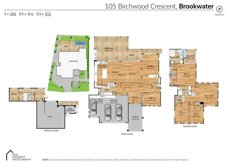 Floorplan of Homely house listing, 105 Birchwood Crescent, Brookwater QLD 4300
