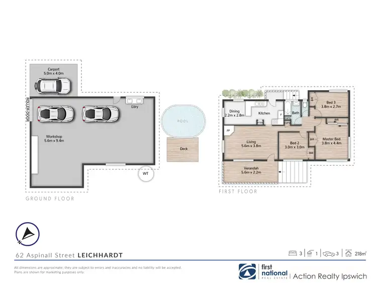 Floorplan of Homely house listing, 62 Aspinall Street, Leichhardt QLD 4305