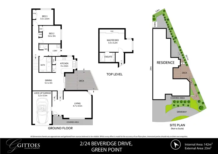 Floorplan of Homely semi-detached listing, 2/24 Beveridge Drive, Green Point NSW 2251