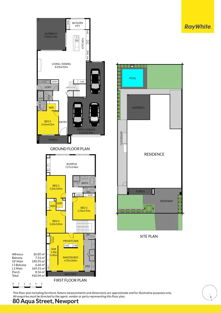 Floorplan of Homely house listing, 80 Aqua Street, Newport QLD 4020