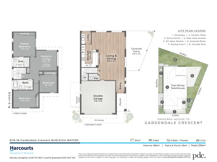 Floorplan of Homely townhouse listing, 6/16-18 Gardendale Crescent, Burleigh Waters QLD 4220