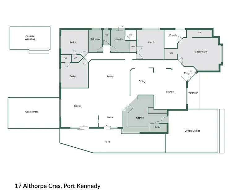 Floorplan of Homely house listing, 17 Althorpe Crescent, Port Kennedy WA 6172