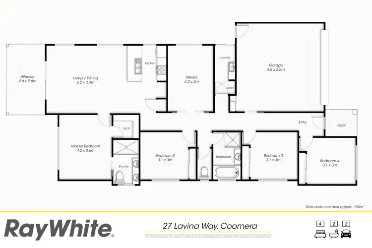 Floorplan of Homely house listing, 27 Lavinia Way, Coomera QLD 4209