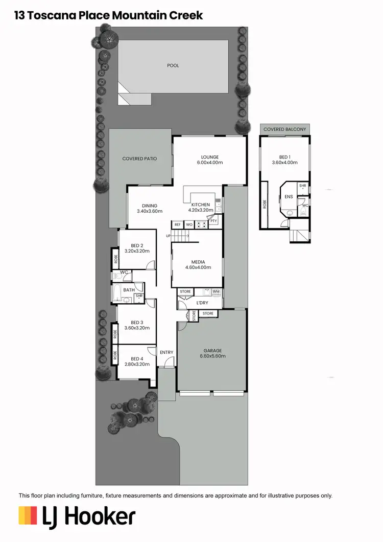 Floorplan of Homely house listing, 13 Toscana Place, Mountain Creek QLD 4557