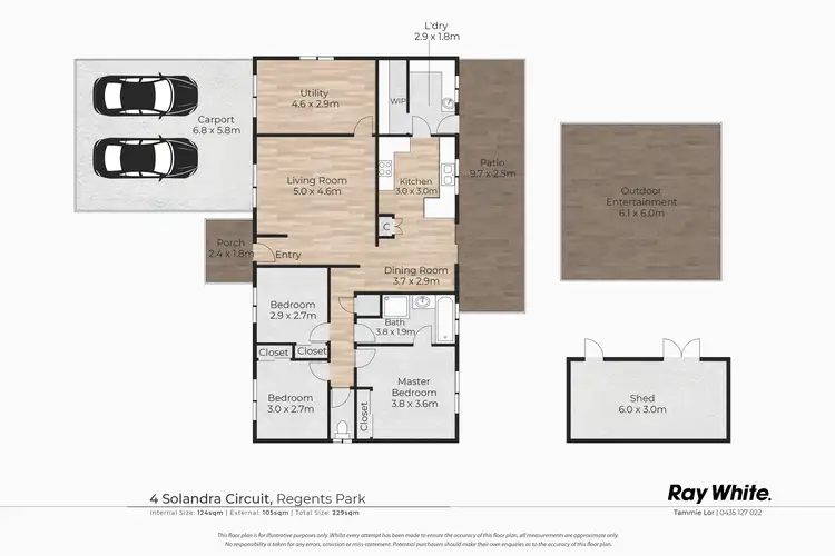 Floorplan of Homely house listing, 4 Solandra Circuit, Regents Park QLD 4118
