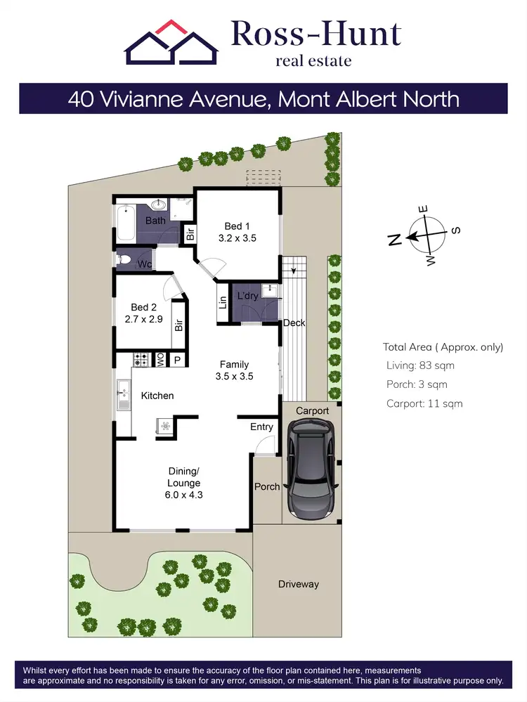 Floorplan of Homely house listing, 40 Vivianne Avenue, Mont Albert North VIC 3129