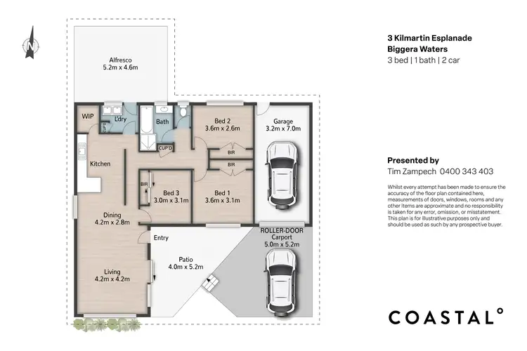 Floorplan of Homely house listing, 3 Kilmartin Esplanade, Biggera Waters QLD 4216