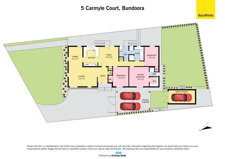 Floorplan of Homely house listing, 5 Carmyle Court, Bundoora VIC 3083