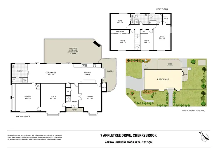 Floorplan of Homely house listing, 7 Appletree Drive, Cherrybrook NSW 2126