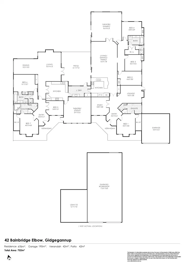 Floorplan of Homely house listing, 42 Bainbridge Elbow, Gidgegannup WA 6083