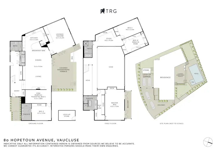 Floorplan of Homely house listing, 80 Hopetoun Avenue, Vaucluse NSW 2030